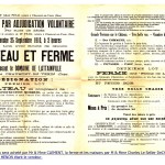 Vente Chateau & ferme 1910