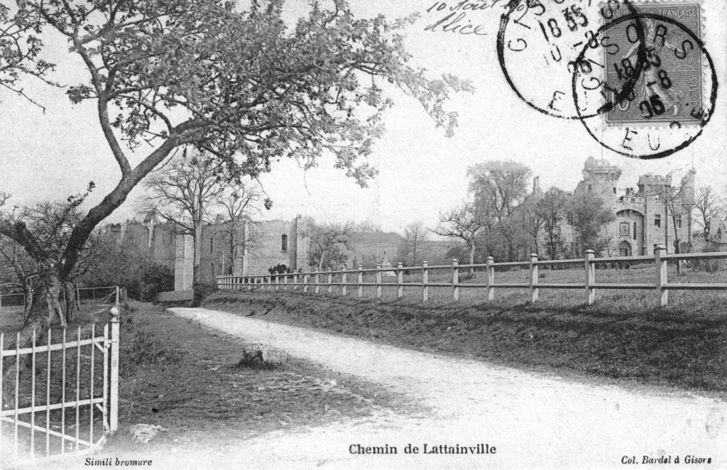 chemin du château, vers 1900