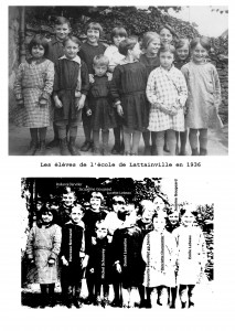 les élèves , école 1936, avec légende